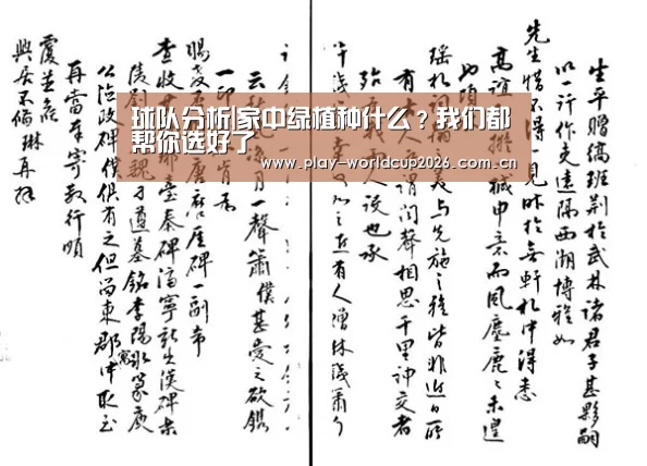 球队分析|家中绿植种什么?我们都帮你选好了(图1) 比赛预测