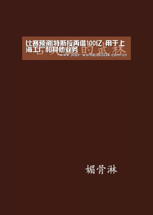 比赛预测|特斯拉再借100亿 用于上海工厂和其他业务(图2) 世界杯盘口